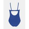 imageCUPSHE Womens Maternity One Piece Swimsuit Adjustable Strap Ruched Shell Stitched Back Cutout Bathing Suit for PregnancyNavy Blue