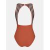 imageCUPSHE Womens One Piece Swimsuit Bathing Suit Tummy Control High Neck Cutout Back Hook Mesh SwimwearVermilion Red