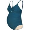 imageCUPSHE Womens One Piece Swimsuit Maternity Wrapped Front Ruched Pregnancy Bathing Suit Back Hook CutoutNavy Blue