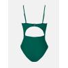 imageCUPSHE Womens One Piece Swimsuit Plunge Neckline Cutout Criss Cross Bathing Suit