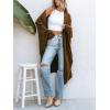 imageCUPSHE Womens Oversized Cardigan Sweater Open Front 2025 Fall Long Sleeve Soft Knit Casual Sweaters OutwearBrown