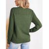 imageCUPSHE Womens Sweaters Casual Long Sleeve Pullover Sweaters Crewneck Soft Knit Jumper TopGreen