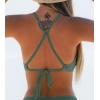 imageCUPSHE Bikini Top for Women Bathing Suit Criss Cross Self Tie Spaghetti Straps V Neck