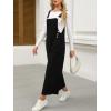 imageCUPSHE Women Fall Bib Overalls Cotton Adjustable Straps Wide Leg Square Neck Side Buttons Jumpsuit with PocketsBlack