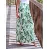 imageCUPSHE Women Pants Tropical Frill Wide Leg Loose Fit Boho Maxi Pant Casual Beach