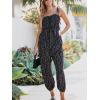 imageCUPSHE Womens Jumpsuit TieShoulder Sleeveless Square Neck Overall Tapered Leg Outfit Casual Beach