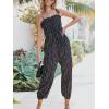 imageCUPSHE Womens Jumpsuit TieShoulder Sleeveless Square Neck Overall Tapered Leg Outfit Casual Beach