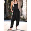 imageCUPSHE Womens Jumpsuits Scoop Neck Loose Tapered Leg Overall Sleeveless Outfit Casual