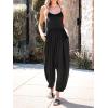 imageCUPSHE Womens Jumpsuits Scoop Neck Loose Tapered Leg Overall Sleeveless Outfit Casual