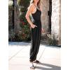 imageCUPSHE Womens Jumpsuits Scoop Neck Loose Tapered Leg Overall Sleeveless Outfit Casual