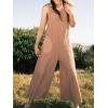 imageCUPSHE Womens Jumpsuits Scoop Neck Patch Pockets Loose Fit Overall Sleeveless Wide Leg Outfit Casual