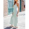 imageCUPSHE Womens Jumpsuits Striped Surplice Wide Leg Overall Sleeveless Outfit Casual