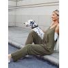 imageCUPSHE Womens Jumpsuits VNeck Side Pockets Maxi Overall Sleeveless Outfit Casual