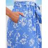 imageCUPSHE Womens Romper Square Neck Sleeveless Belted Pocket Wide leg Maxi Outfit Casual DressyBlue Floral