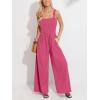 imageCUPSHE Womens Romper Square Neck Sleeveless Jumpsuit Straight leg Outfit Casual DressyHotpink