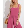imageCUPSHE Womens Romper Square Neck Sleeveless Jumpsuit Straight leg Outfit Casual DressyHotpink