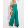 imageCUPSHE Womens Romper Square Neck Sleeveless Jumpsuit Straight leg Outfit Casual DressyTeal
