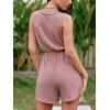 imageCUPSHE Womens Romper V Neck Jumpsuit Straight Leg Overall Sleeveless Pockets Outfit Casual