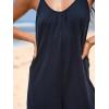 imageCUPSHE Womens Rompers Sleeveless Scoop Neck Jersey Jumpsuits Wide Leg Overall Outfit Casual Beach