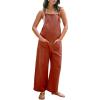 imageCUPSHE Womens Jumpsuits Wide Leg Sleeveless Overall Square Neck Knotted Straps Outfit Casual
