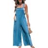imageCUPSHE Womens Loose Sleeveless Jumpsuits Long Pants Romper Overalls Trendy OutfitsBlue
