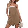 imageCUPSHE Womens Romper Cami Strap Shortalls Sleeveless Overall Front Pocket Outfit Casual Beach
