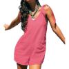 imageCUPSHE Womens Romper Knotted Strap VNeck Jumpsuits Sleeveless Overall Wide Leg Outfit Casual