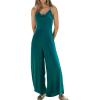 imageCUPSHE Womens Satin Jumpsuit Wide leg Cowl Neck Sleeveless Spaghetti Strap Dressy Fashion