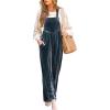 imageCUPSHE Womens Sleeveless Jumpsuit Fall Winter Casual Square Neck Wide Leg Romper with Pockets Cozy Overalls OutfitNavy