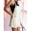 imageCUPSHE Womens Romper Sleeveless Square Neckline Knotted Pocket Front Straight Leg Jumpsuits Shortall