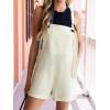 imageCUPSHE Womens Romper Sleeveless Square Neckline Knotted Pocket Front Straight Leg Jumpsuits Shortall