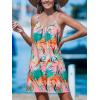 imageCUPSHE Womens Spaghetti Strap Swimsuit Cover Ups Sleeveless Beach Swim Basic Tshirt DressFlamingos
