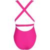 imageCUPSHE Womens Stripe Bikini Bowknot Shirred SwimsuitNeon Pink