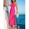 imageCUPSHE Womens Halter Maxi Summer Dress Sleeveless Casual Vacation Dresses Flowy Beach SundressPink