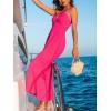 imageCUPSHE Womens Halter Maxi Summer Dress Sleeveless Casual Vacation Dresses Flowy Beach SundressPink