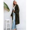 imageCUPSHE Womens Oversized Cardigan Sweater Open Front 2025 Fall Long Sleeve Soft Knit Casual Sweaters OutwearBrowngreen