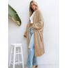 imageCUPSHE Womens Oversized Cardigan Sweater Open Front 2025 Fall Long Sleeve Soft Knit Casual Sweaters OutwearOatmeal