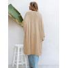 imageCUPSHE Womens Oversized Cardigan Sweater Open Front 2025 Fall Long Sleeve Soft Knit Casual Sweaters OutwearOatmeal