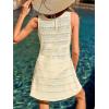imageCUPSHE Women Swimsuit Cover Ups Sleeveless Knit Summer Mini Beach Coverup DressBeige