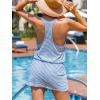 imageCUPSHE Women Swimsuit Coverup Racerback Sleeveless Beach Cover Ups Dress with Side PocketsRoyal Blue