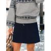 imageCUPSHE Skirt Women Button Front Mini Skirts Aline Shorts Casual VacationNavy
