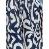 imageCUPSHE Women Wide Leg Pants High Waisted Trousers Linen Palazzo Lounge Beach Cover Ups Flowy PantsAbstract Blue