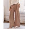imageCUPSHE Womens Casual High Waist Wide Leg Pants Loose Fit Fall Pants Trousers with Side PocketsKhaki
