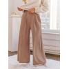 imageCUPSHE Womens Casual High Waist Wide Leg Pants Loose Fit Fall Pants Trousers with Side PocketsKhaki