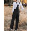 imageCUPSHE Womens Corduroy Fall Overall Jumpsuits Self Tie Strap Slanted Front Pockets Side Buttons Wide Leg Casual RompersBlack