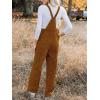 imageCUPSHE Womens Corduroy Fall Overall Jumpsuits Self Tie Strap Slanted Front Pockets Side Buttons Wide Leg Casual RompersOrange