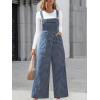 imageCUPSHE Womens Maxi Jumpsuit Square Neck Sleeveless Plaid Pockets Wide Leg Pleated Summer Casual Loose Overall Long RomperBlue Plaid