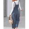 imageCUPSHE Womens Maxi Jumpsuit Square Neck Sleeveless Plaid Pockets Wide Leg Pleated Summer Casual Loose Overall Long RomperBlue Plaid