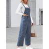 imageCUPSHE Womens Maxi Jumpsuit Square Neck Sleeveless Plaid Pockets Wide Leg Pleated Summer Casual Loose Overall Long RomperBlue Plaid