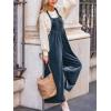 imageCUPSHE Womens Velvet Maxi Jumpsuit Dressy Square Neck Sleeveless Wide Leg One Piece Overall Casual Pockets Fall Formal RomperNavy Blue